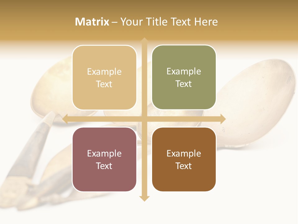 Silverware Dining Isolated PowerPoint Template