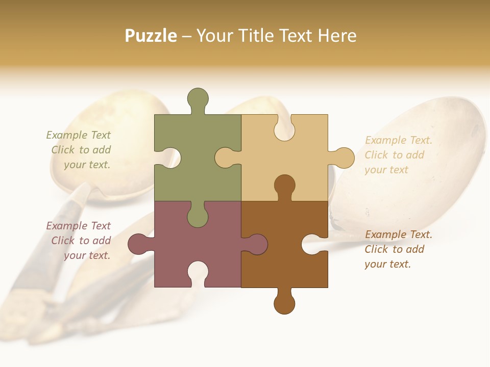 Silverware Dining Isolated PowerPoint Template