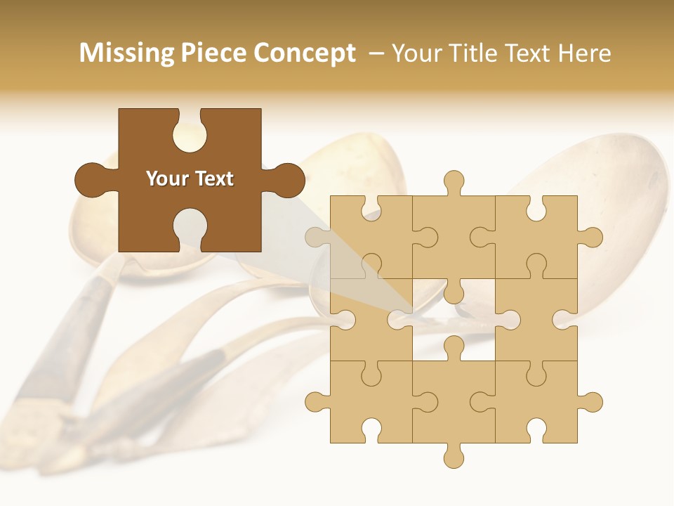 Silverware Dining Isolated PowerPoint Template