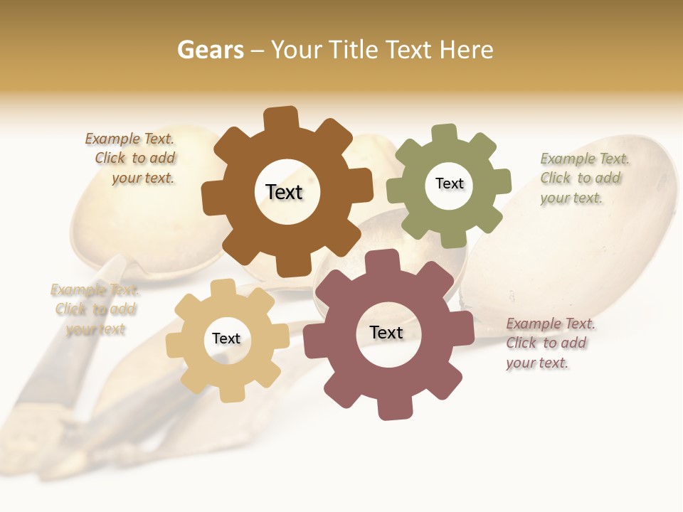 Silverware Dining Isolated PowerPoint Template