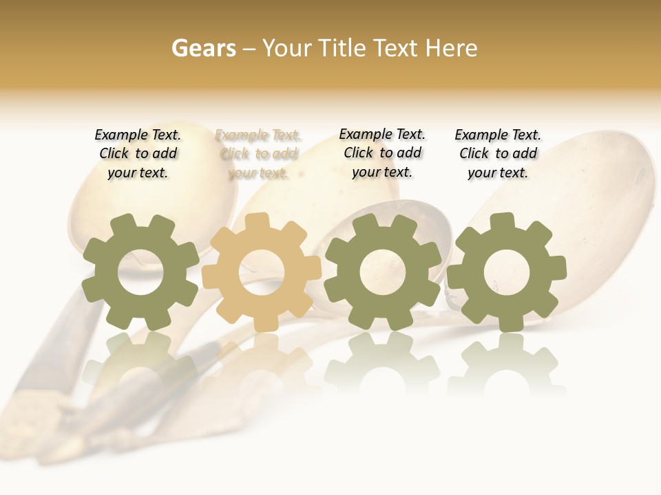 Silverware Dining Isolated PowerPoint Template