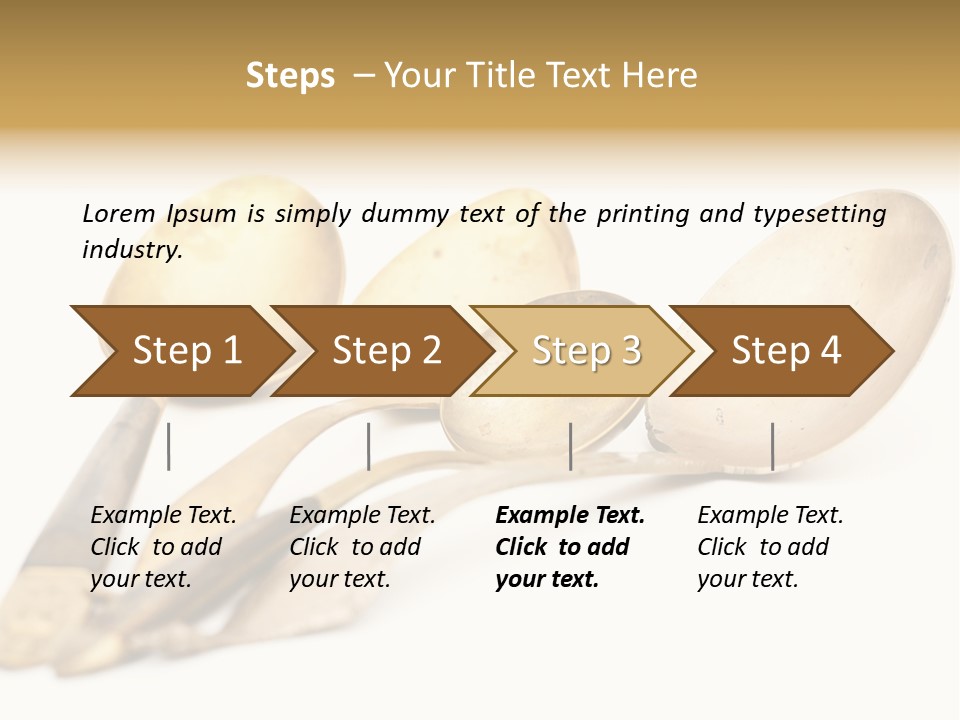 Silverware Dining Isolated PowerPoint Template