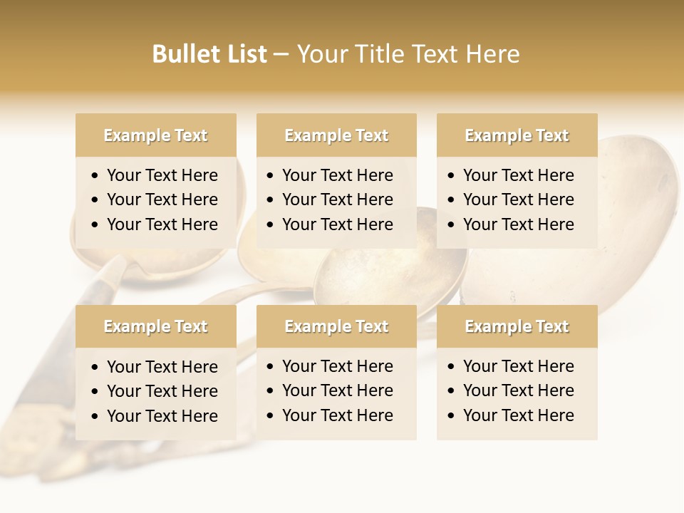 Silverware Dining Isolated PowerPoint Template