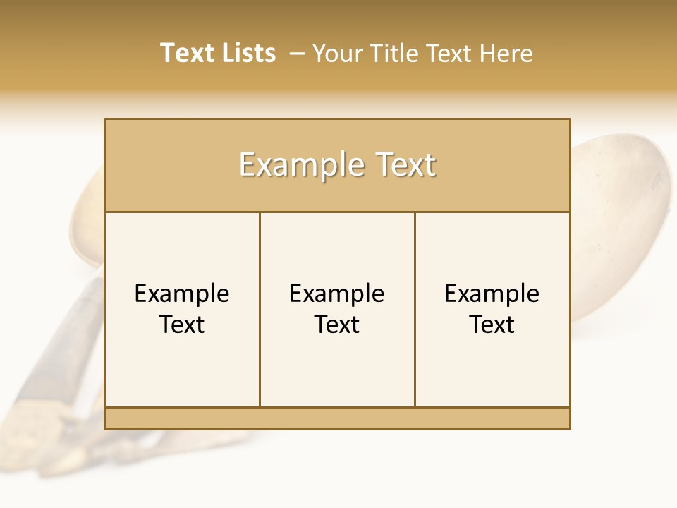 Silverware Dining Isolated PowerPoint Template