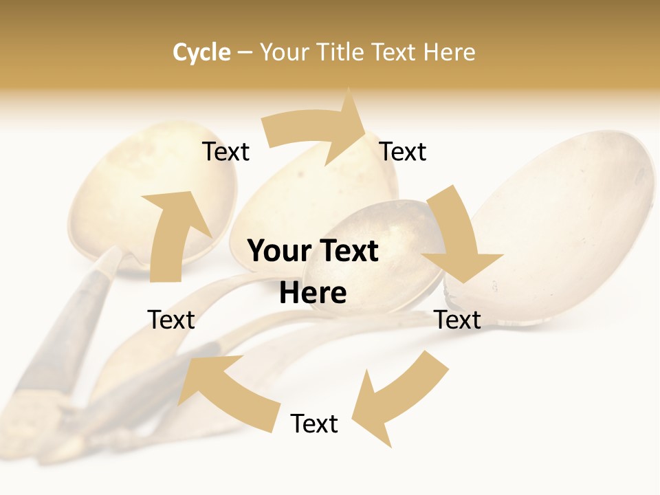 Silverware Dining Isolated PowerPoint Template