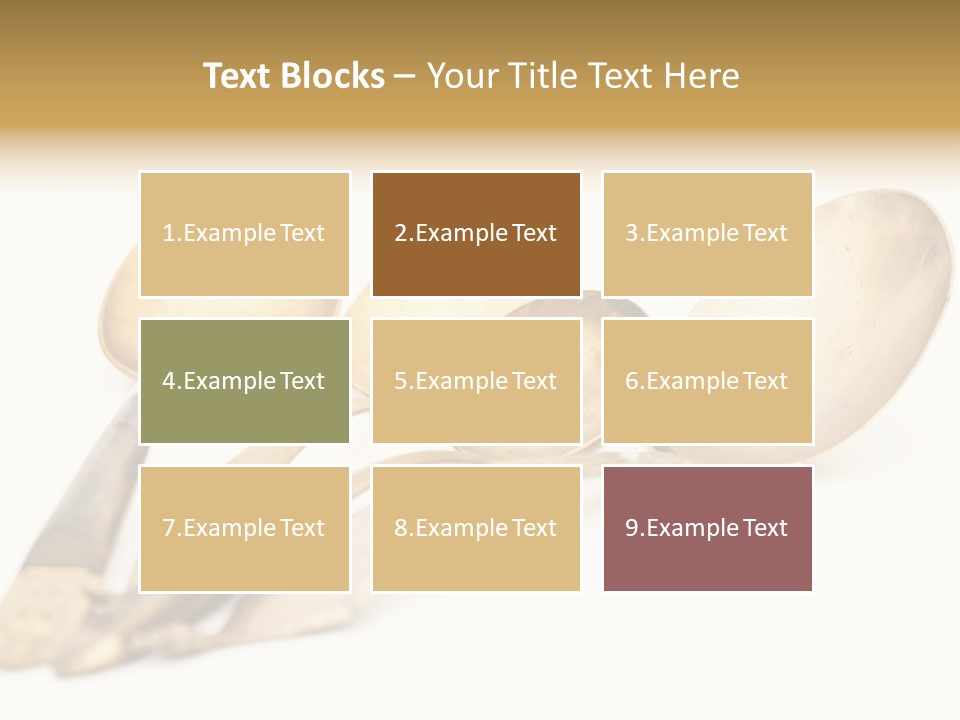 Silverware Dining Isolated PowerPoint Template