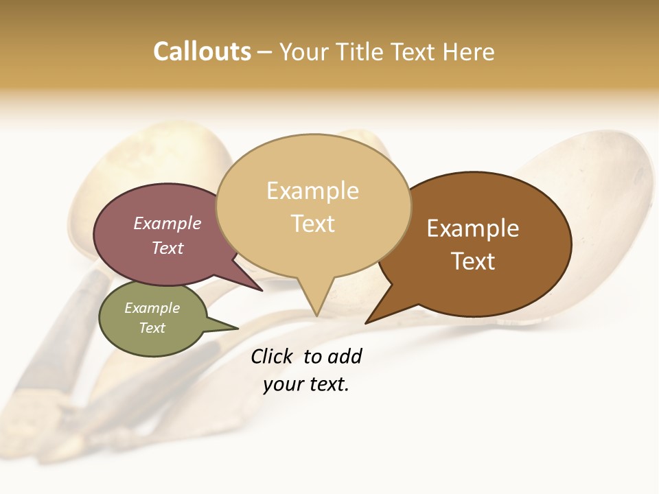 Silverware Dining Isolated PowerPoint Template