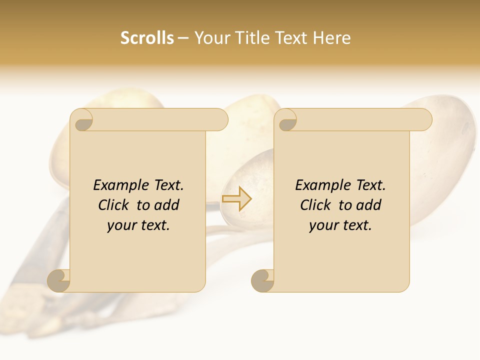 Silverware Dining Isolated PowerPoint Template