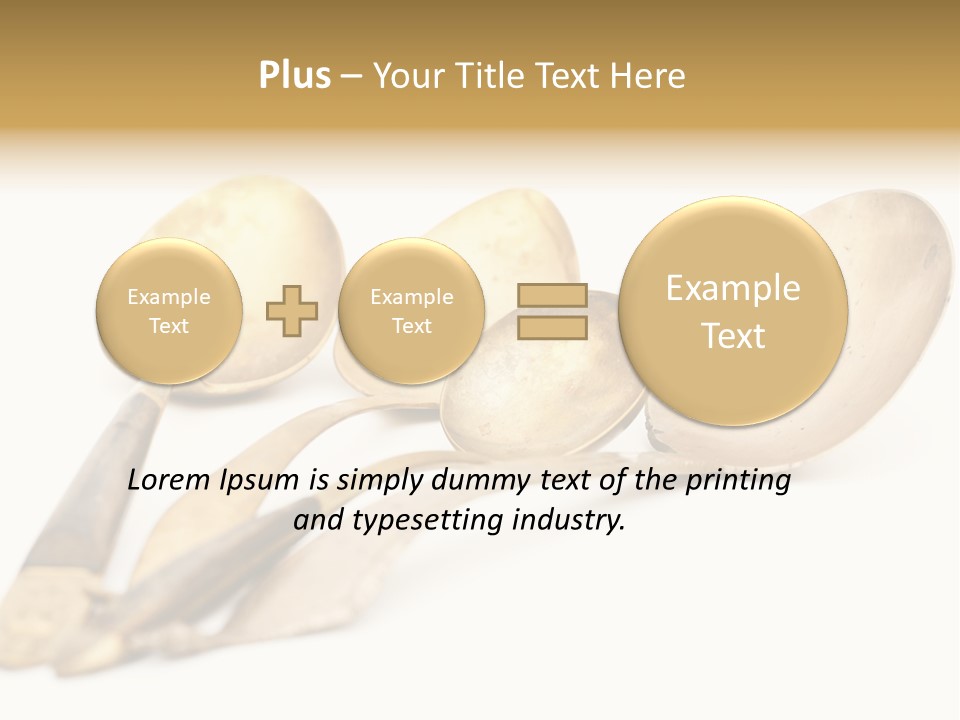 Silverware Dining Isolated PowerPoint Template