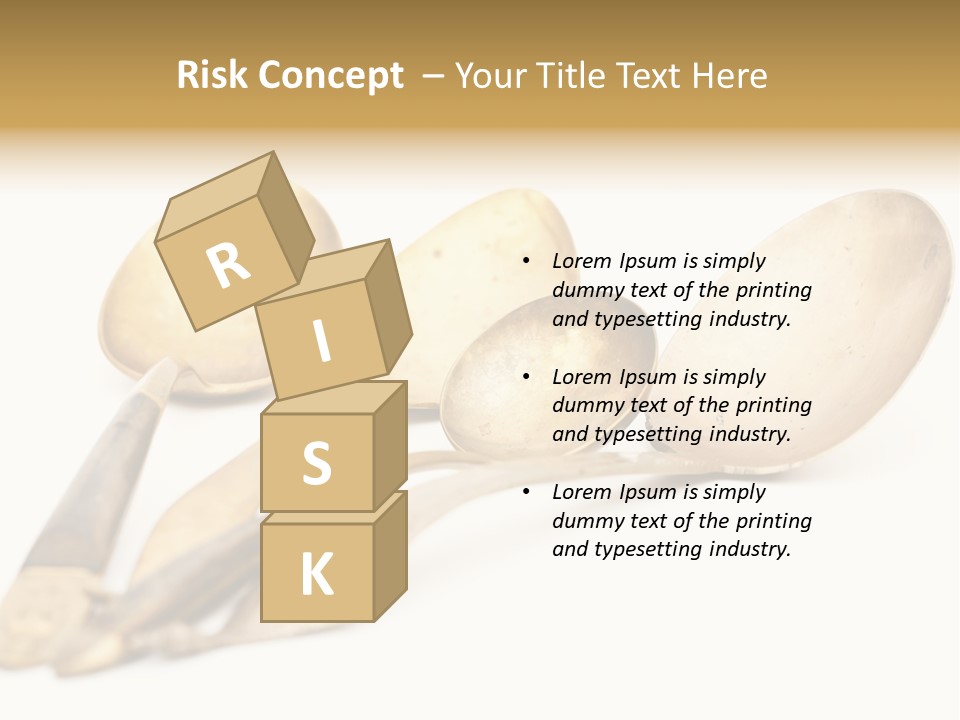 Silverware Dining Isolated PowerPoint Template