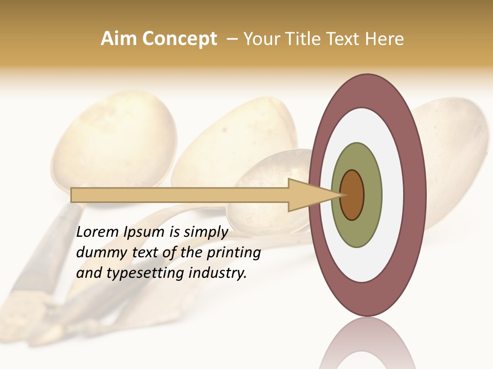 Silverware Dining Isolated PowerPoint Template