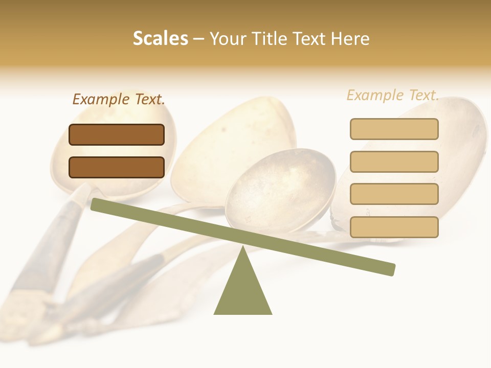 Silverware Dining Isolated PowerPoint Template