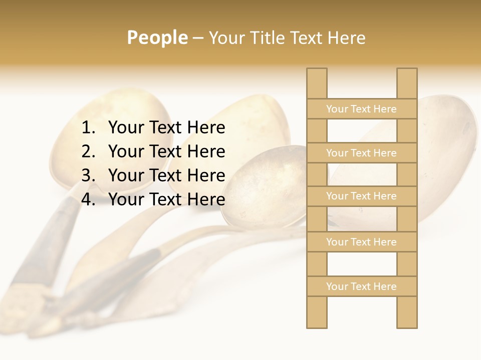 Silverware Dining Isolated PowerPoint Template