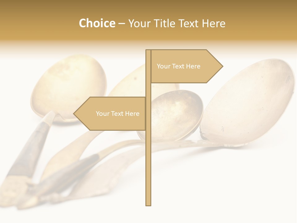 Silverware Dining Isolated PowerPoint Template