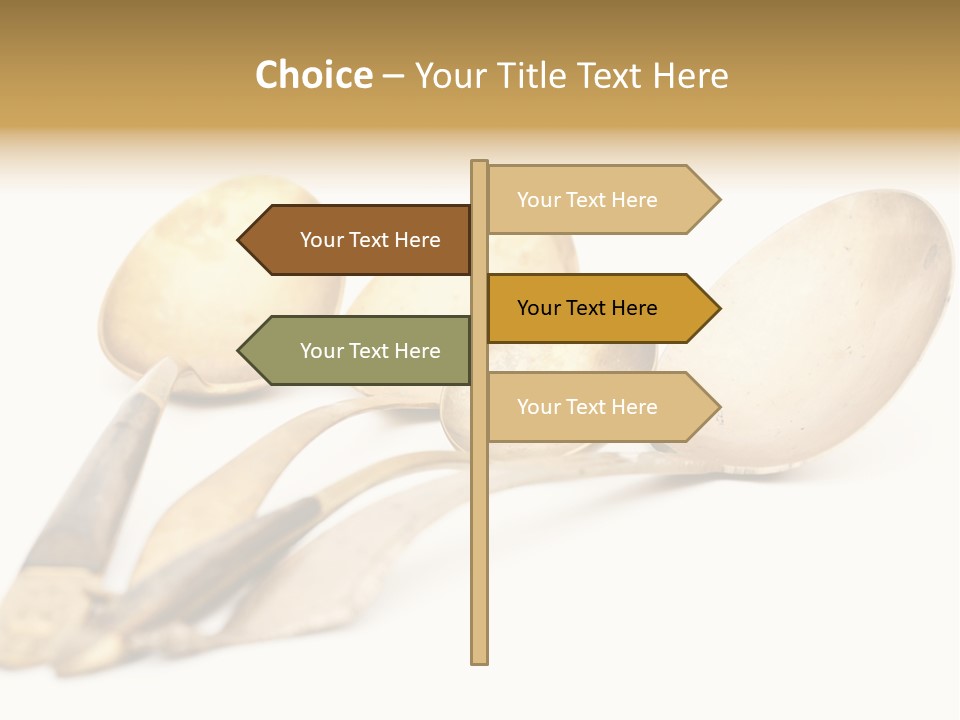 Silverware Dining Isolated PowerPoint Template