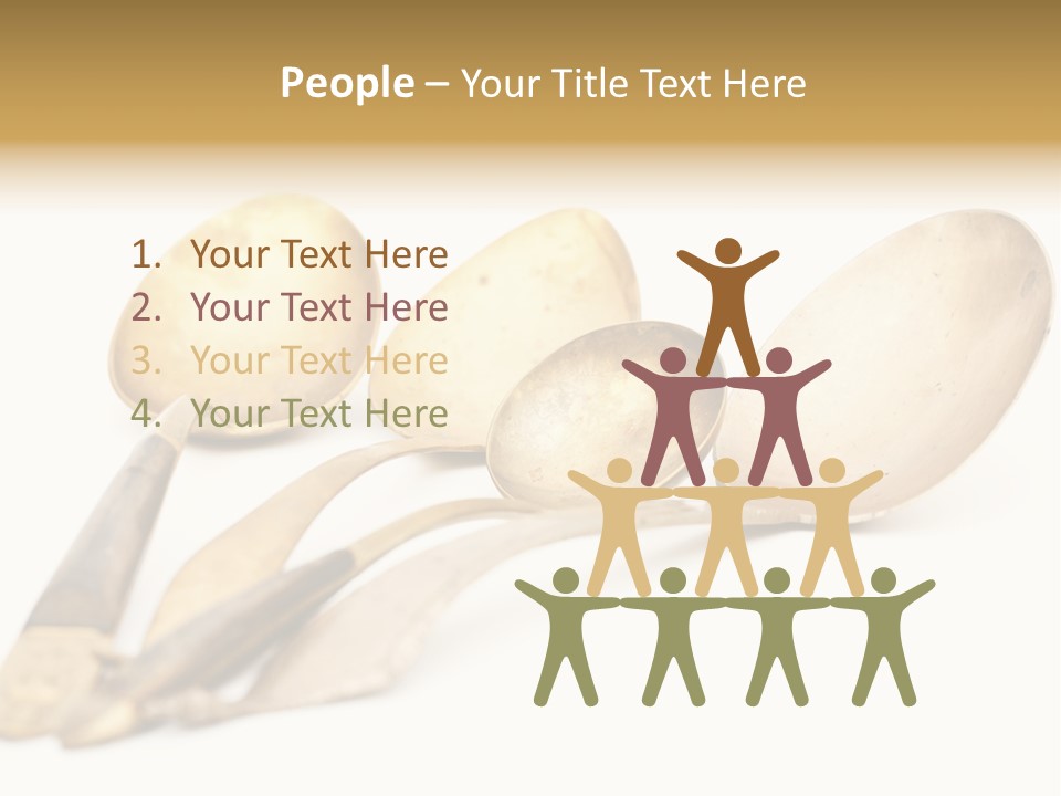 Silverware Dining Isolated PowerPoint Template