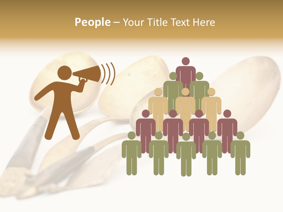 Silverware Dining Isolated PowerPoint Template