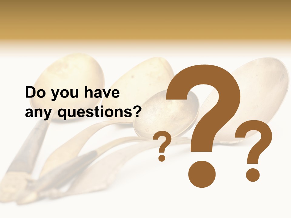 Silverware Dining Isolated PowerPoint Template