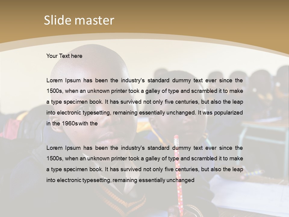 Race Poverty Young PowerPoint Template