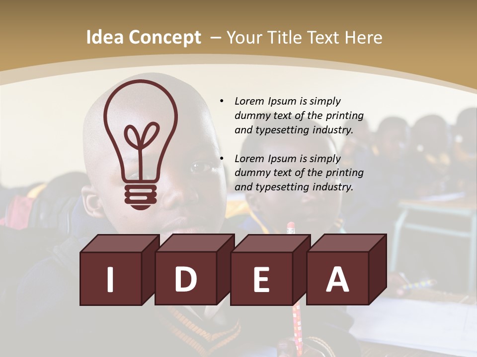 Race Poverty Young PowerPoint Template