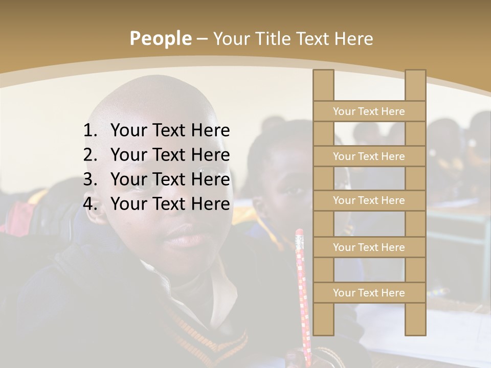Race Poverty Young PowerPoint Template