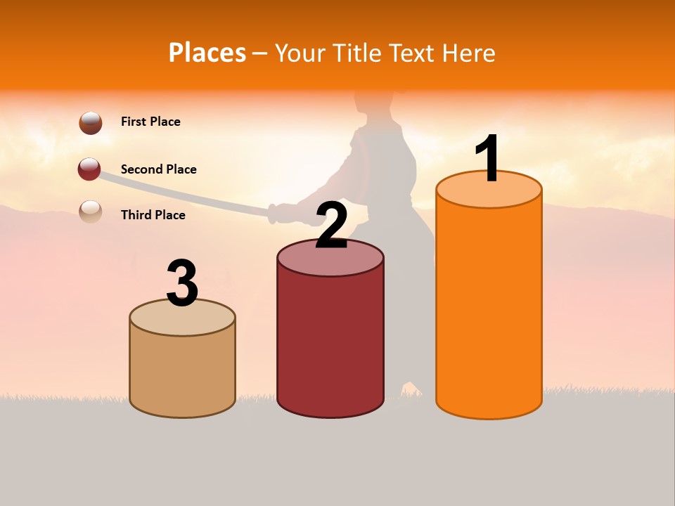 Male Stance Serenity PowerPoint Template