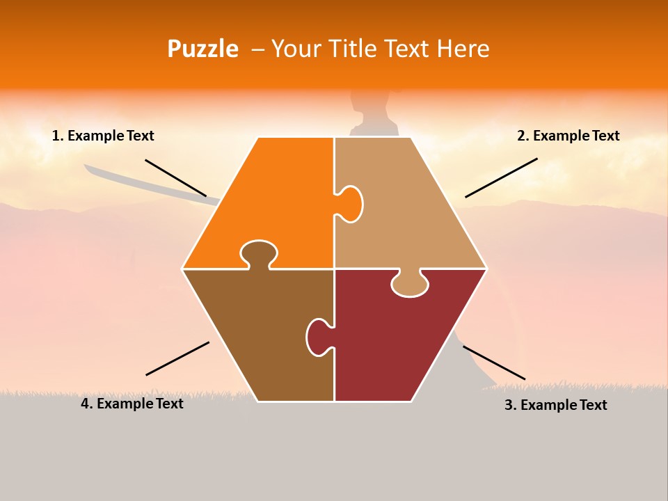 Male Stance Serenity PowerPoint Template