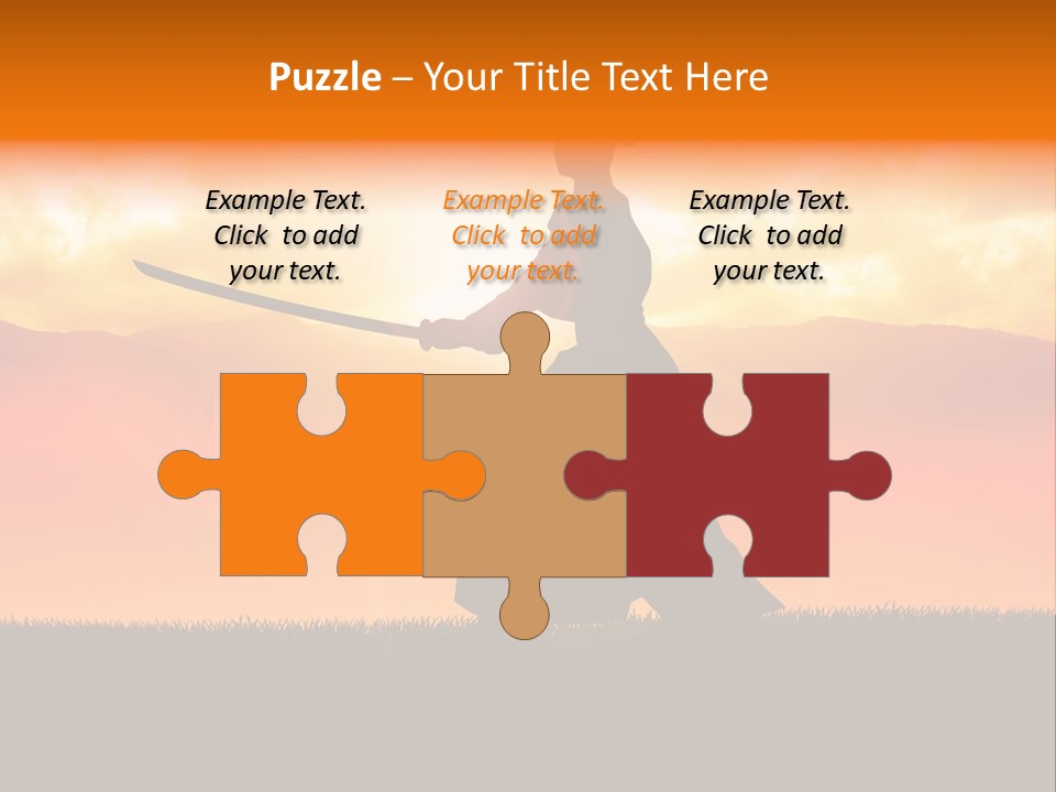 Male Stance Serenity PowerPoint Template