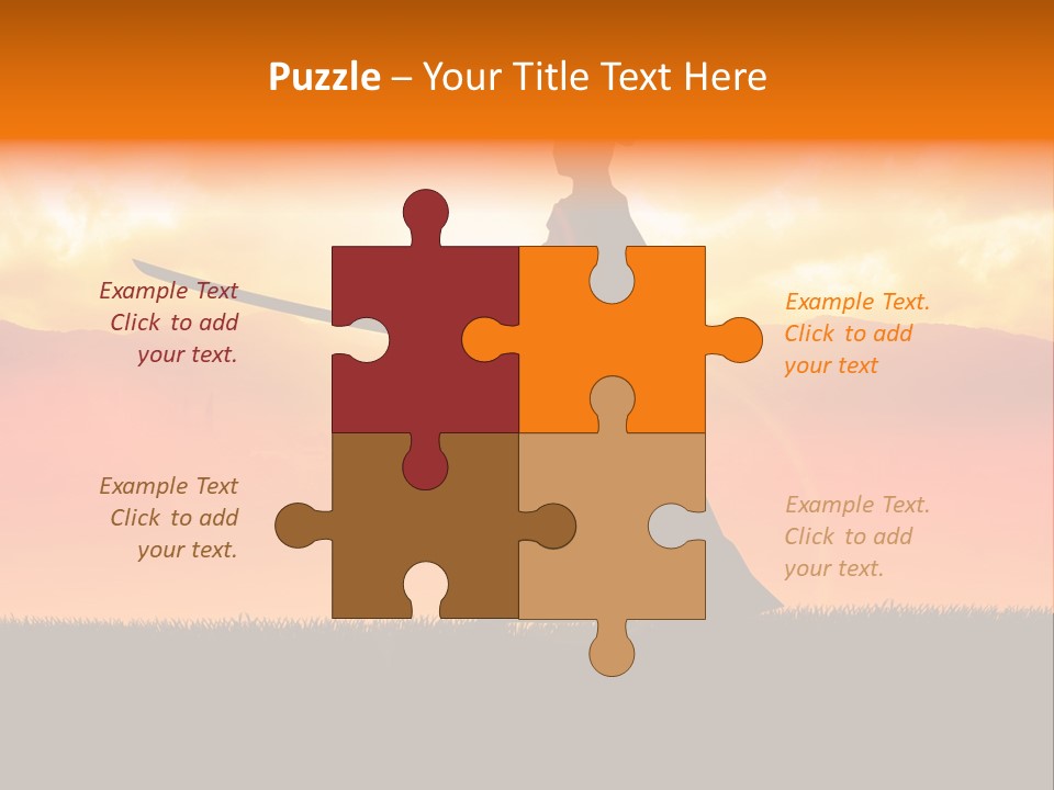 Male Stance Serenity PowerPoint Template