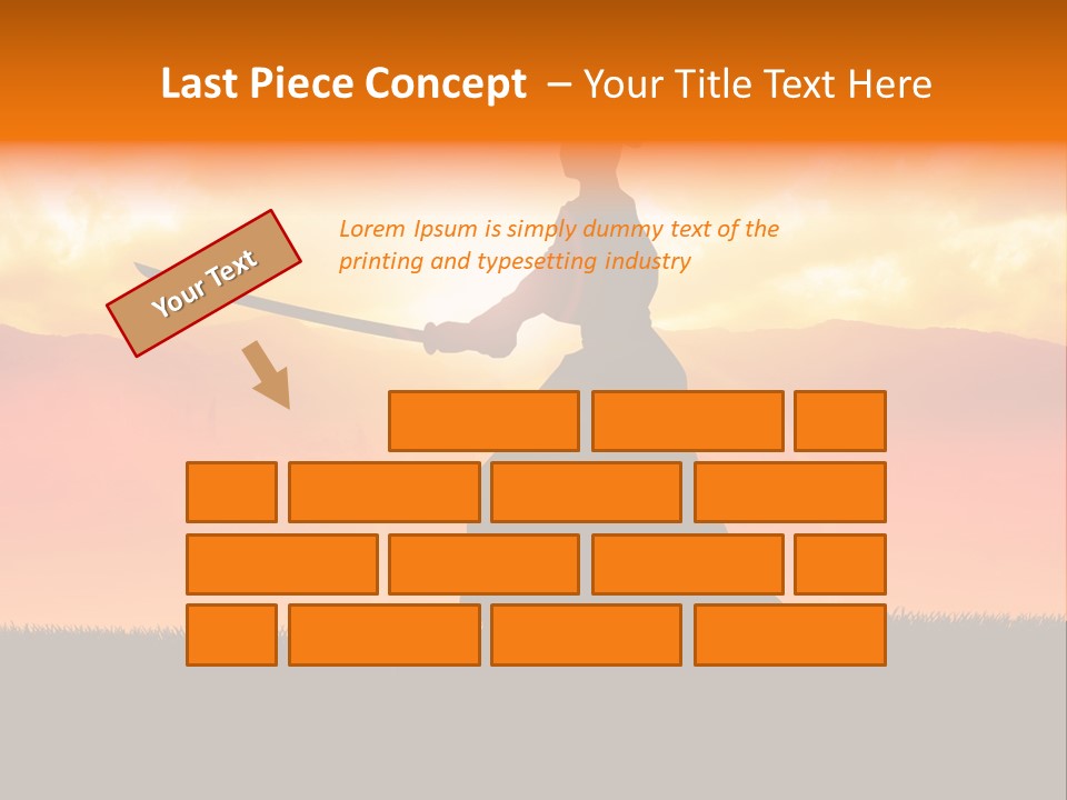 Male Stance Serenity PowerPoint Template