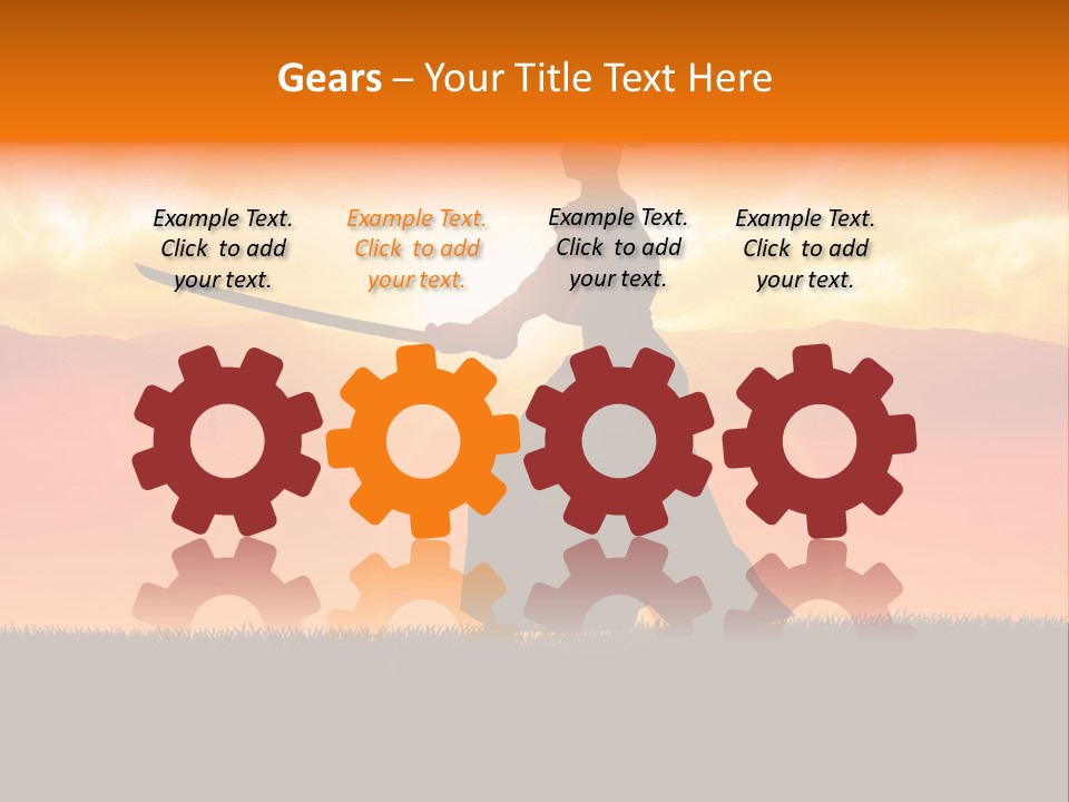 Male Stance Serenity PowerPoint Template