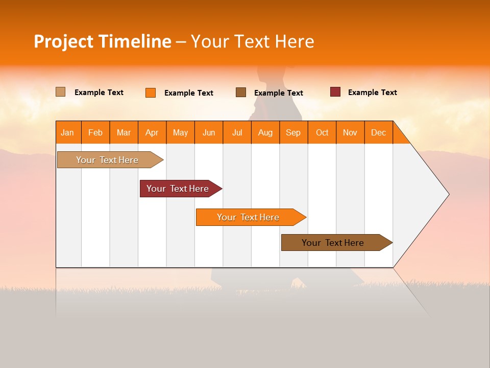 Male Stance Serenity PowerPoint Template