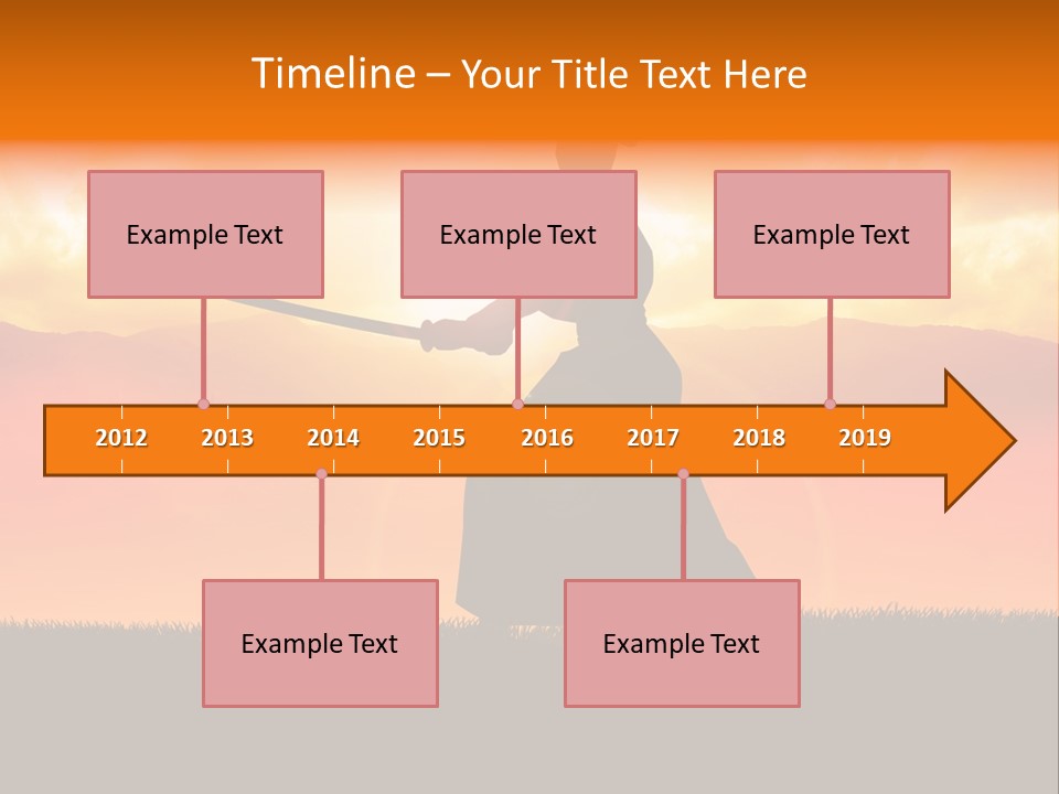 Male Stance Serenity PowerPoint Template