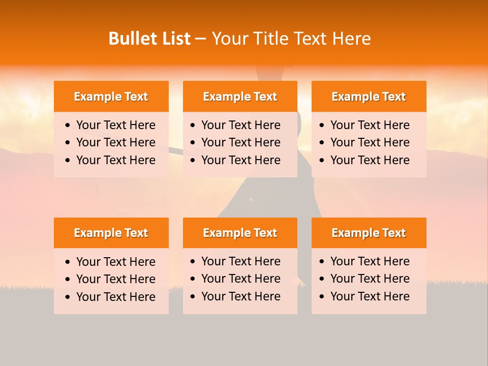 Male Stance Serenity PowerPoint Template