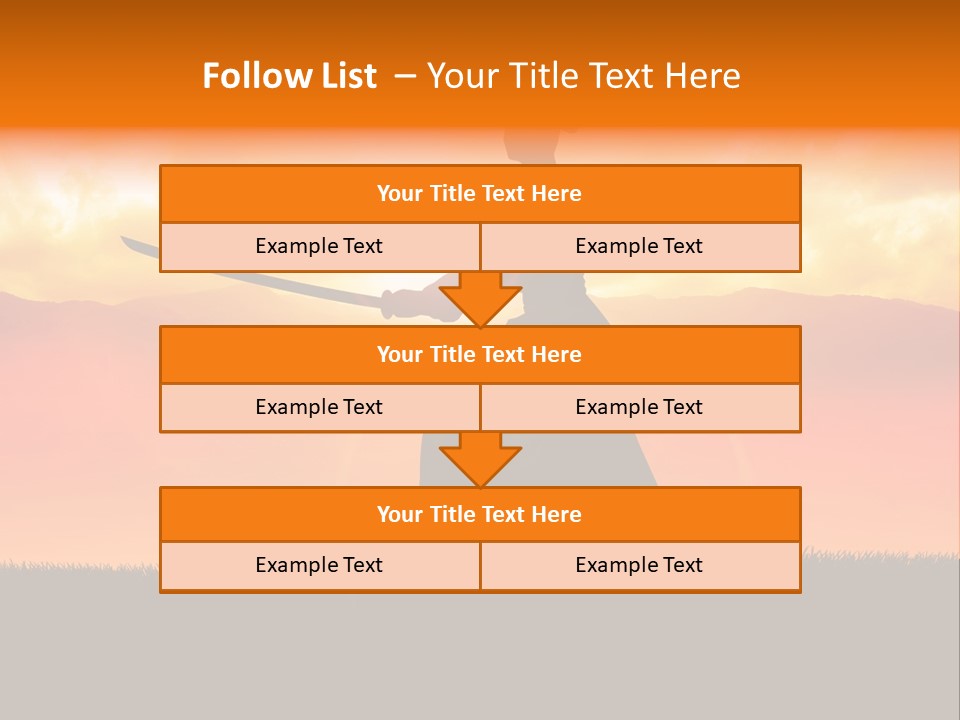 Male Stance Serenity PowerPoint Template