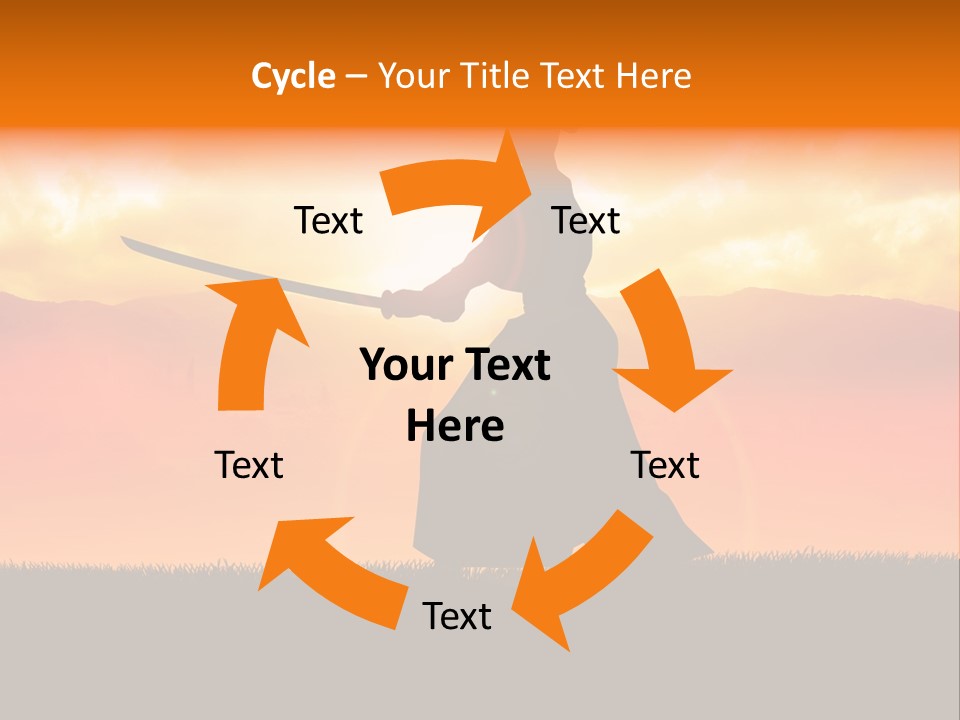 Male Stance Serenity PowerPoint Template
