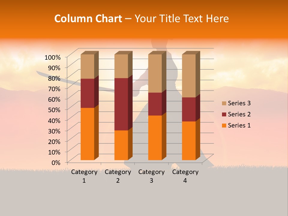 Male Stance Serenity PowerPoint Template