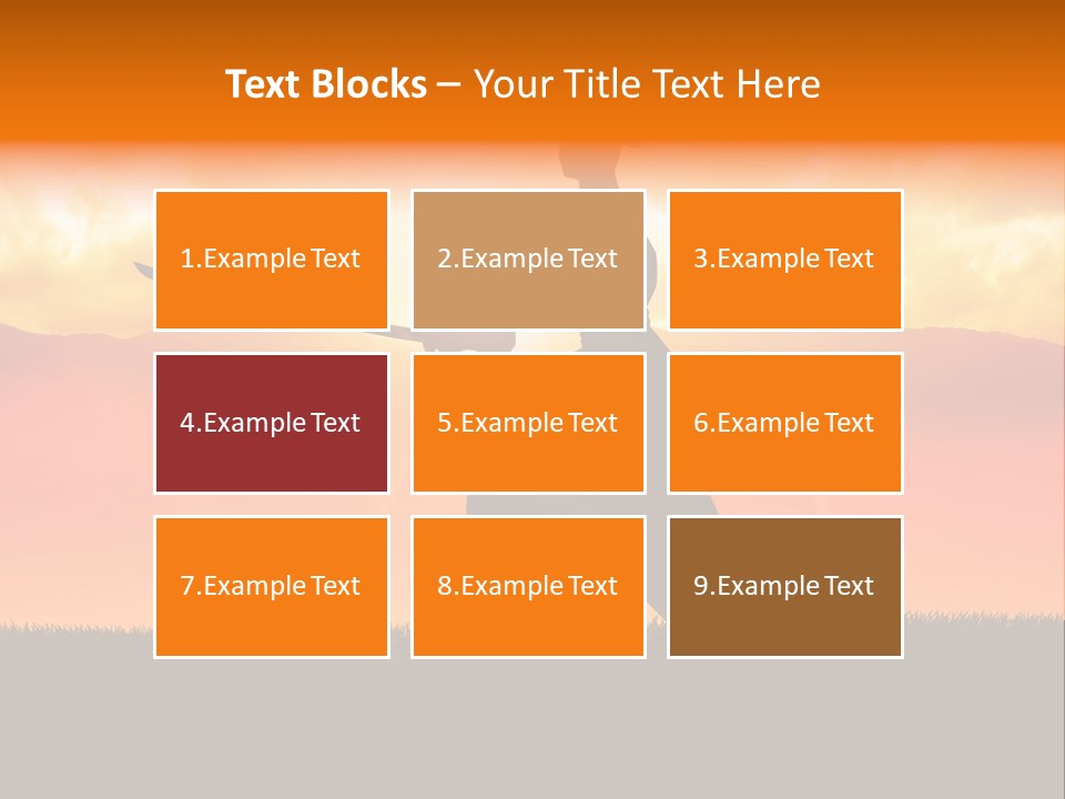 Male Stance Serenity PowerPoint Template