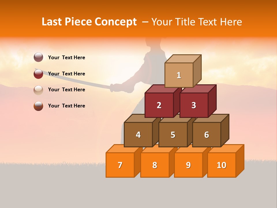 Male Stance Serenity PowerPoint Template