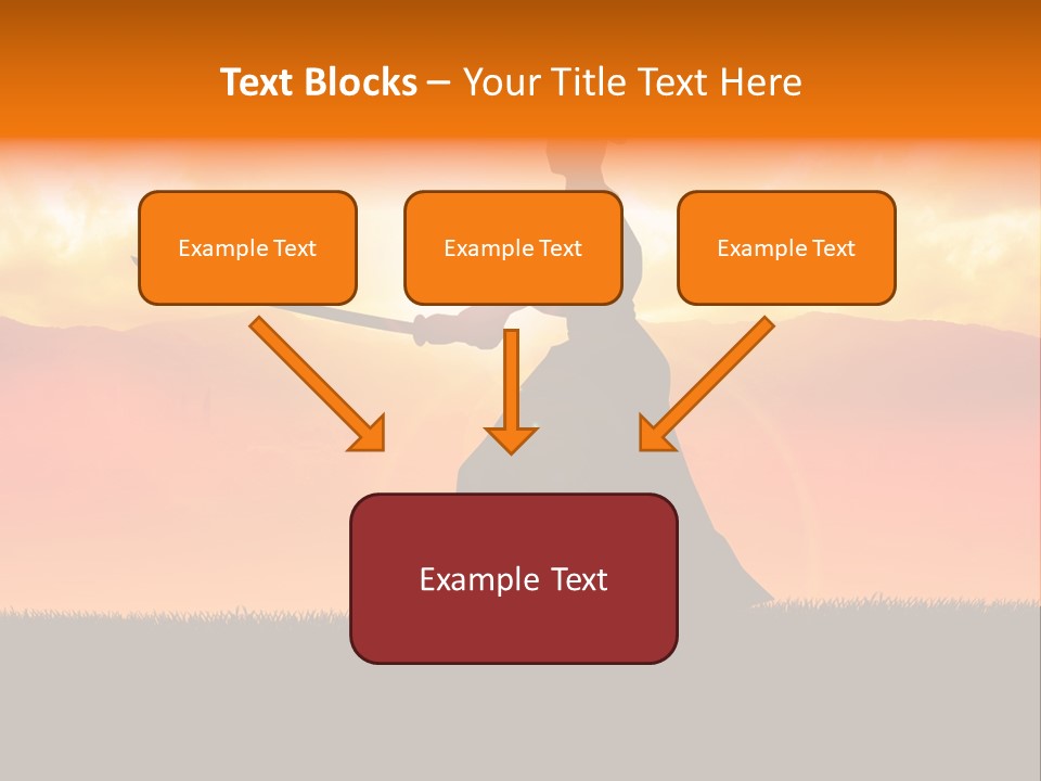 Male Stance Serenity PowerPoint Template
