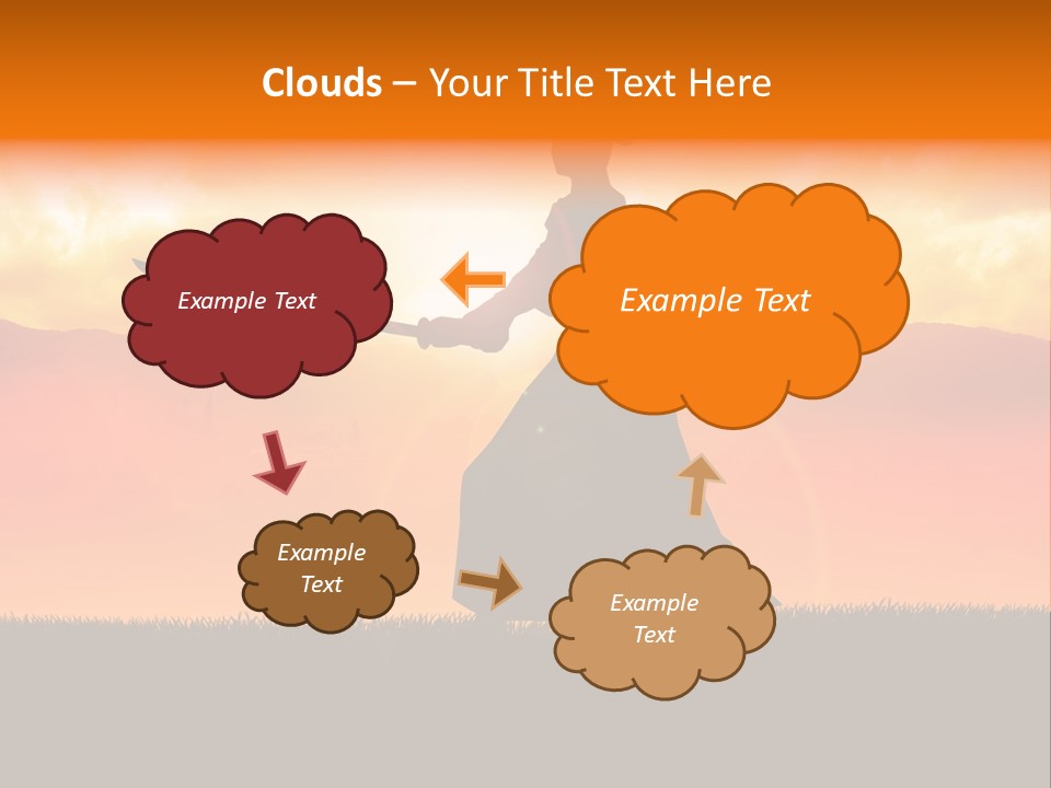 Male Stance Serenity PowerPoint Template
