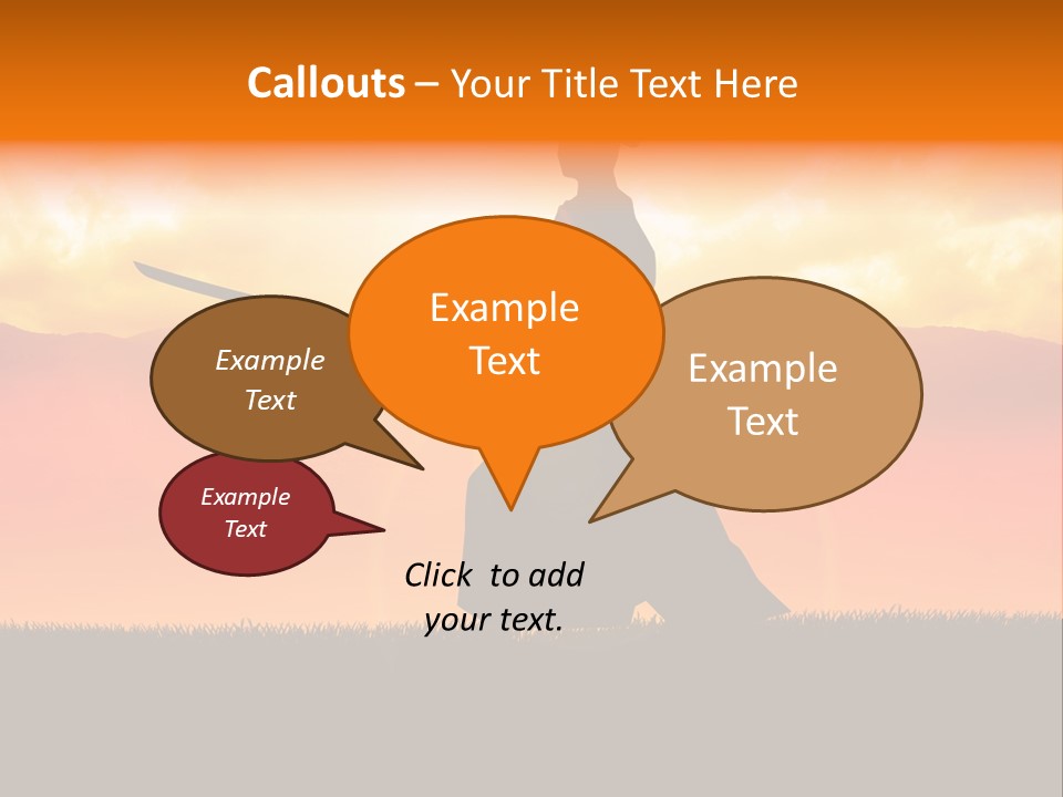 Male Stance Serenity PowerPoint Template