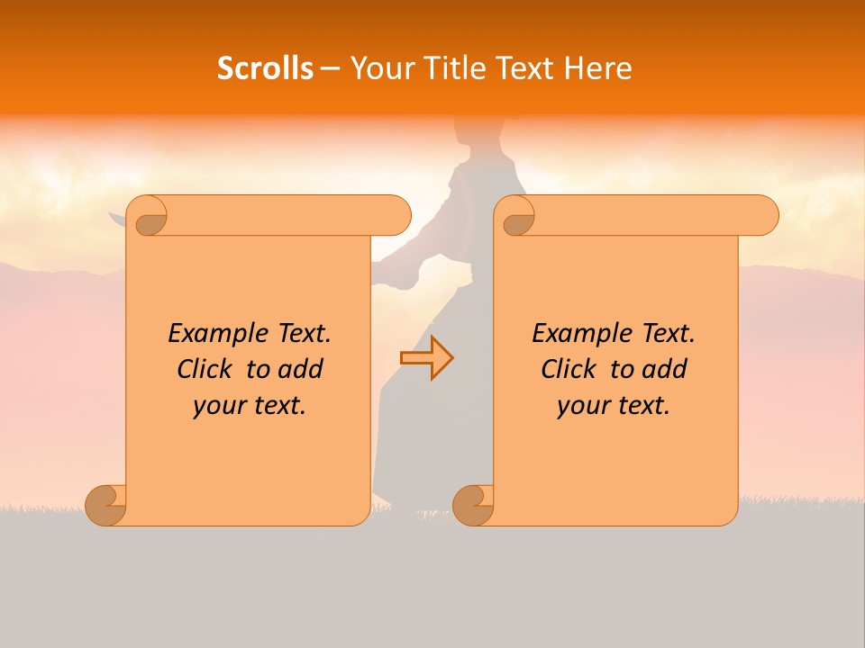 Male Stance Serenity PowerPoint Template