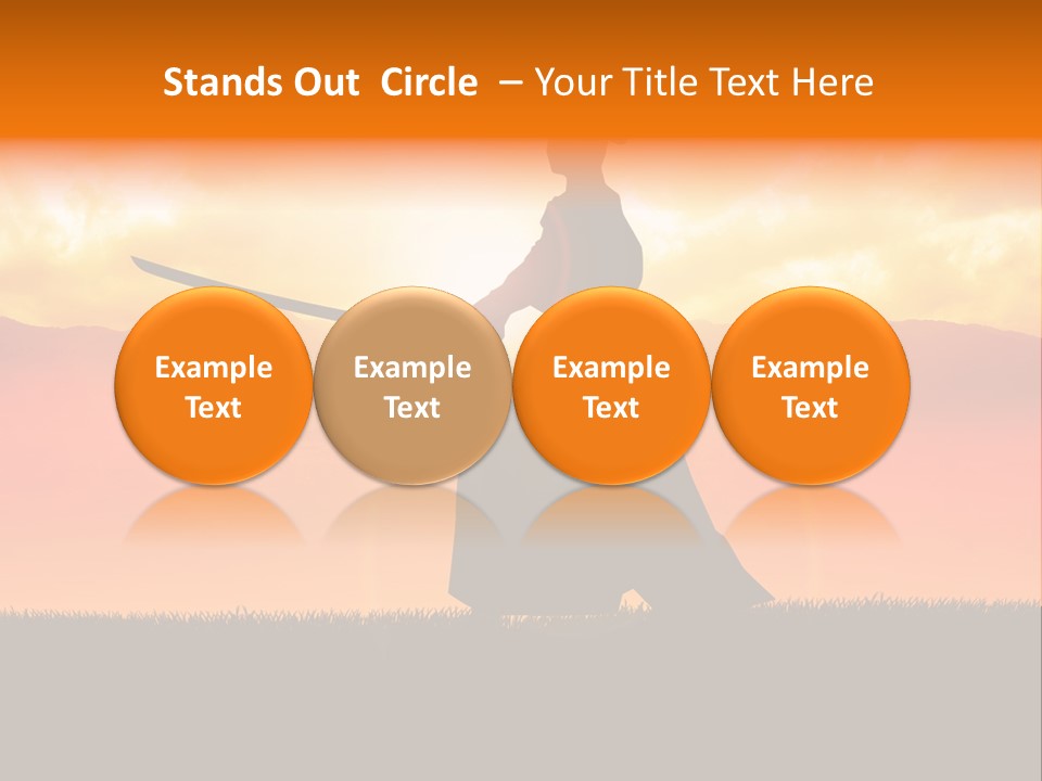 Male Stance Serenity PowerPoint Template