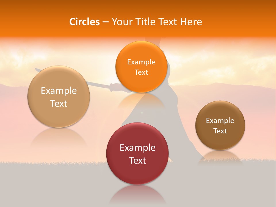 Male Stance Serenity PowerPoint Template