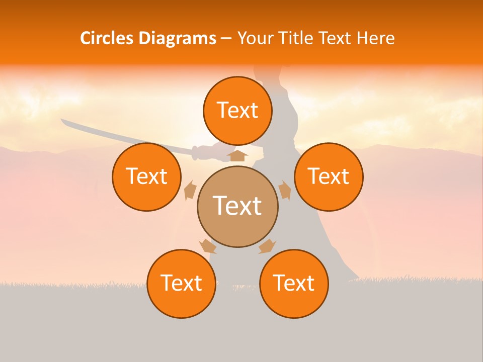 Male Stance Serenity PowerPoint Template