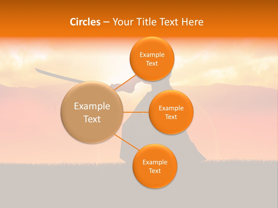 Male Stance Serenity PowerPoint Template