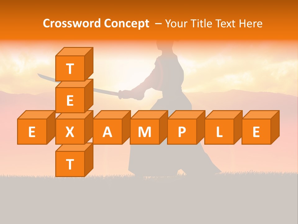 Male Stance Serenity PowerPoint Template