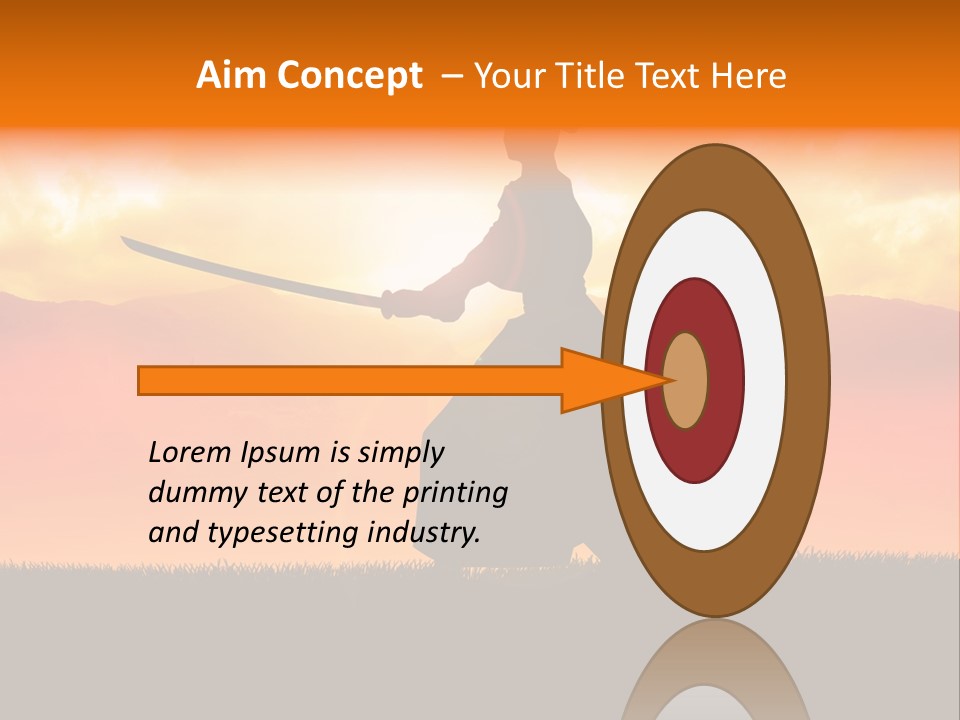 Male Stance Serenity PowerPoint Template