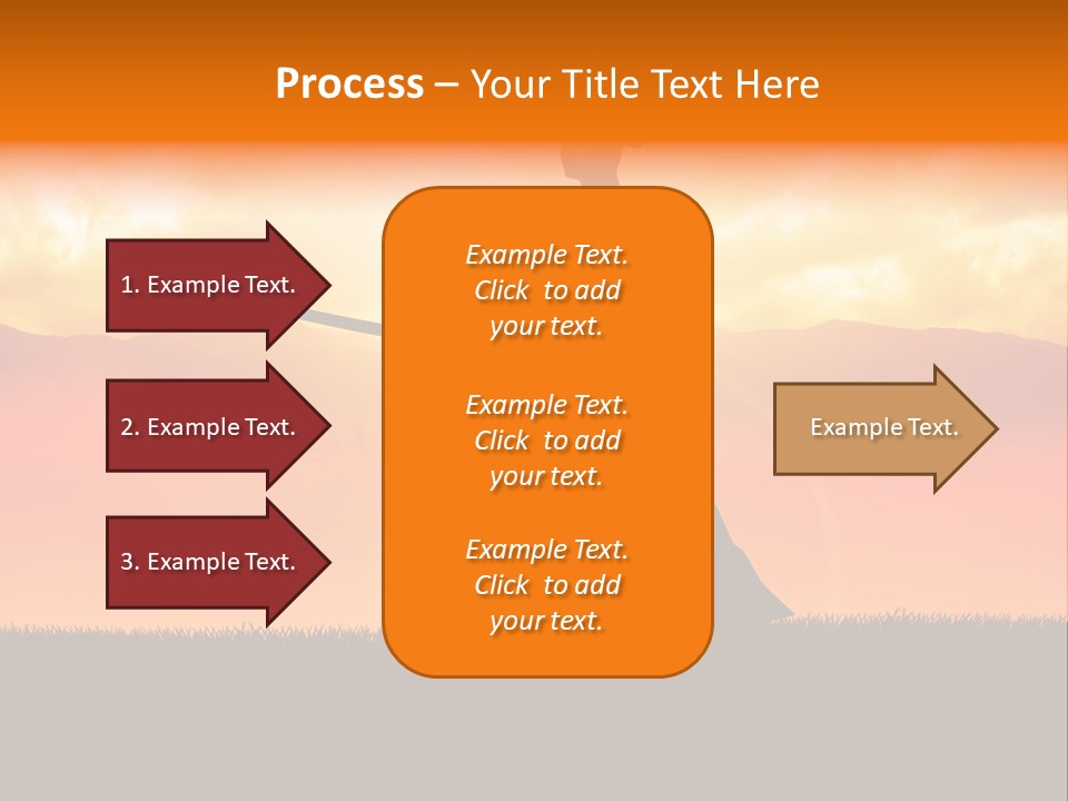 Male Stance Serenity PowerPoint Template